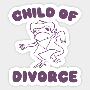 Child of divorce Sticker